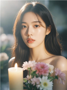 亚洲独特艺术感美女摄影图片